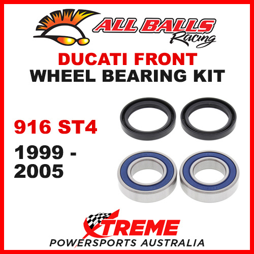 All Balls 25-1404 Ducati 916 ST4 1999-2005 Front Wheel Bearing Kit