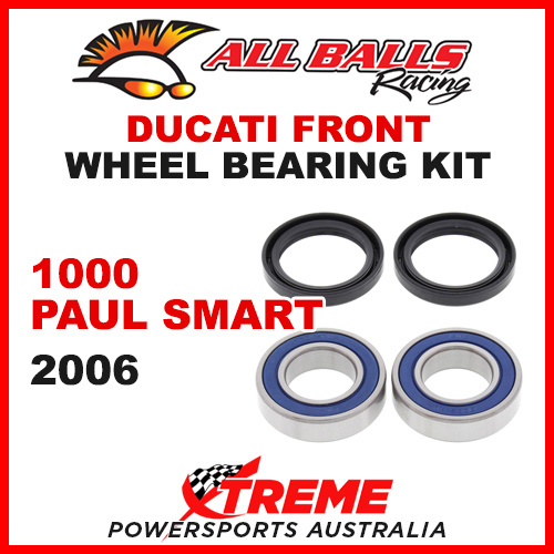 All Balls 25-1404 Ducati 1000 Paul Smart 2006 Front Wheel Bearing Kit