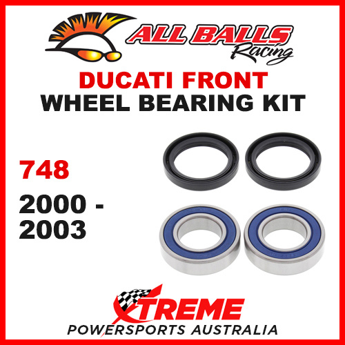 All Balls 25-1404 Ducati 748 2000-2003 Front Wheel Bearing Kit