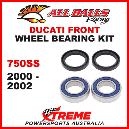 All Balls 25-1404 Ducati 750SS 2000-2002 Front Wheel Bearing Kit