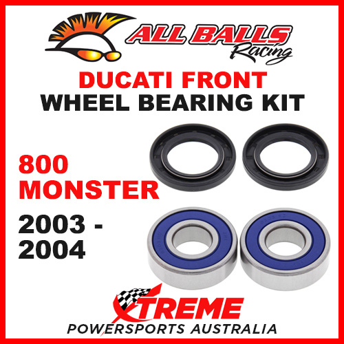 All Balls 25-1404 Ducati 800 Monster 2003-2004 Front Wheel Bearing Kit