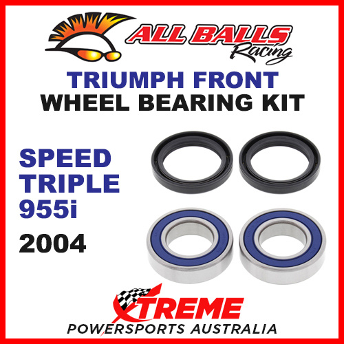 All Balls 25-1404 Triumph Speed Triple 955i 2004 Front Wheel Bearing Kit