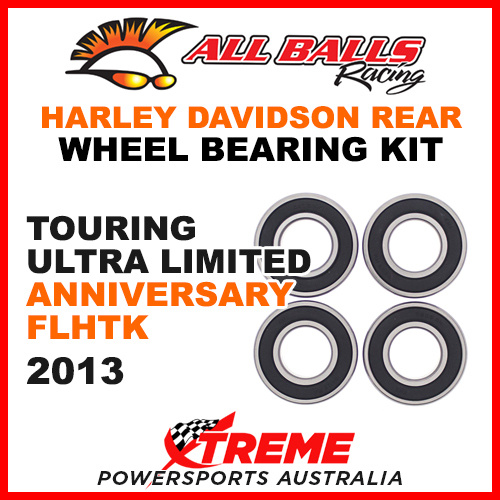 All Balls 25-1405 HD Touring Ultra Limited Anniversary FLHTK 2013 Rear Wheel Bearing Kit