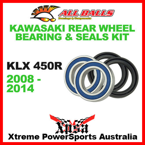 Rear Wheel Bearing Kit KLX 450R KLX450R 2008-2014 Trail Enduro, All Balls 25-1406