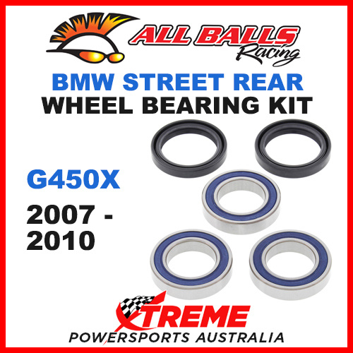 All Balls 25-1406 BMW G450X G 450X 2007-2010 Rear Wheel Bearing Kit