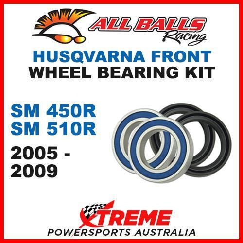 MX Front Wheel Bearing Kit Husqvarna SM450R SM510R 2005-2009, All Balls 25-1415