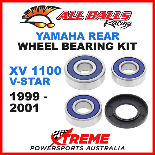 All Balls 25-1422 Yamaha XV1100 V-Star 1999-2001 Rear Wheel Bearing Kit