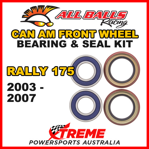 ALL BALLS 25-1431 ATV FRONT WHEEL BEARING KIT CAN-AM CAN AM RALLY 175 2003-2007