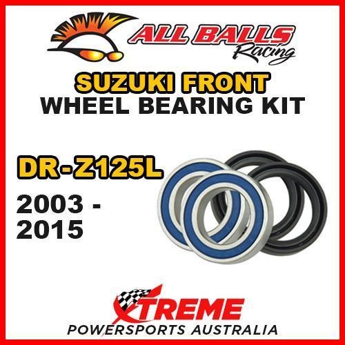 MX Front Wheel Bearing Kit For Suzuki DRZ125L DR Z125L 2003-2015 Moto, All Balls 25-1439