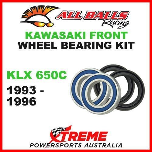 MX Front Wheel Bearing Kit Kawasaki KLX650C KLX 650C 1993-1996, All Balls 25-1444