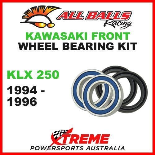 MX Front Wheel Bearing Kit Kawasaki KLX250 KLX 250 1994-1996 Moto, All Balls 25-1444