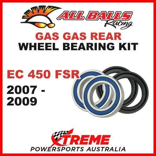 MX Rear Wheel Bearing Kit Gas-Gas EC450 EC 450 FSR 2007-2009 Moto, All Balls 25-1458