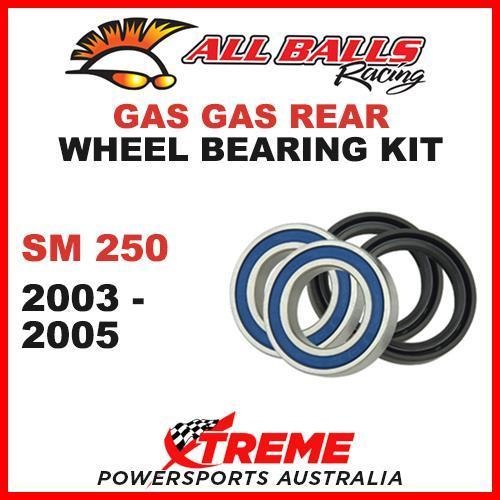 MX Rear Wheel Bearing Kit Gas-Gas SM250 SM 250 250cc 2003-2005, All Balls 25-1458