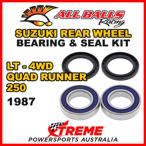 ALL BALLS 25-1477 ATV REAR WHEEL BEARING KIT For Suzuki LT-4WD 250 QUAD RUNNER 1987