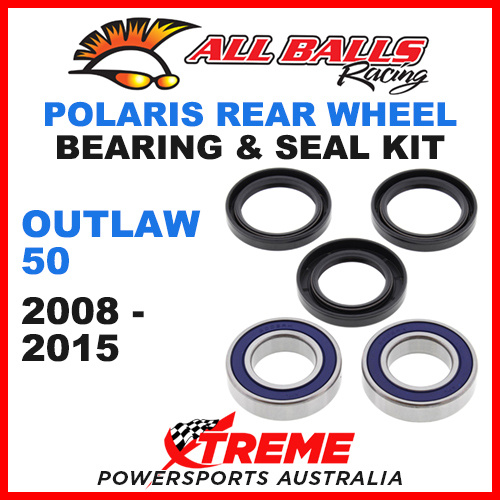 ALL BALLS 25-1499 ATV REAR WHEEL BEARING KIT POLARIS OUTLAW 50 2008-2015