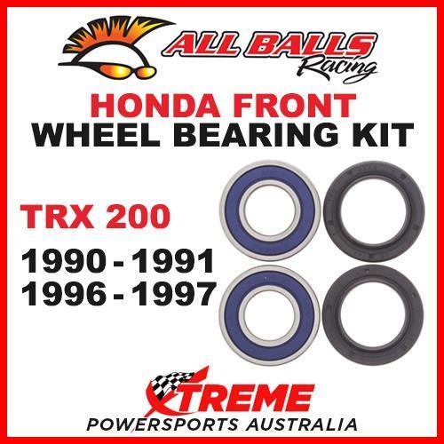 Front Wheel Bearing Kit Honda ATV TRX200 TRX 200 90-91 & 96-97, All Balls 25-1510