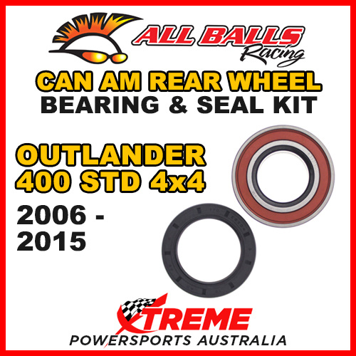 25-1516 ATV FRONT WHEEL BEARING KIT CAN AM OUTLANDER 400 STD 4x4 2006-2015