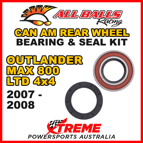 25-1516 ATV REAR WHEEL BEARING KIT CAN AM OUTLANDER MAX 800 LTD 4X4 2007-2008