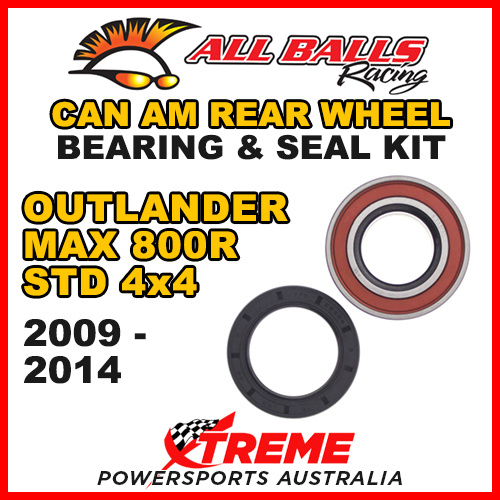 25-1516 ATV REAR WHEEL BEARING KIT CAN AM OUTLANDER MAX 800R STD 4X4 2009-2014