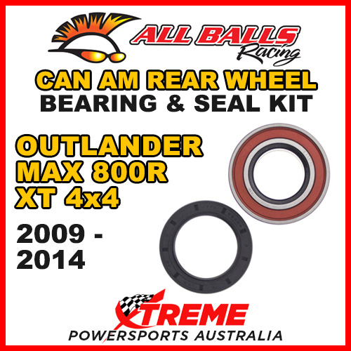 25-1516 ATV REAR WHEEL BEARING KIT CAN AM OUTLANDER MAX 800R XT 4X4 2009-2014