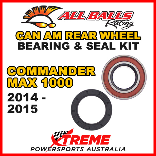 25-1516 ATV REAR WHEEL BEARING KIT CAN AM COMMANDER MAX 1000 2014-2015