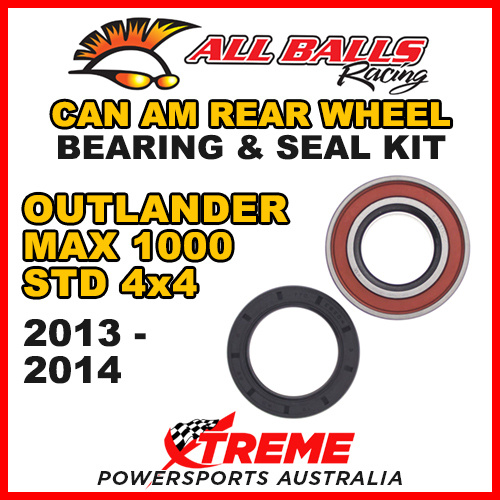 25-1516 ATV REAR WHEEL BEARING KIT CAN AM OUTLANDER MAX 1000 STD 4X4 2013-2014