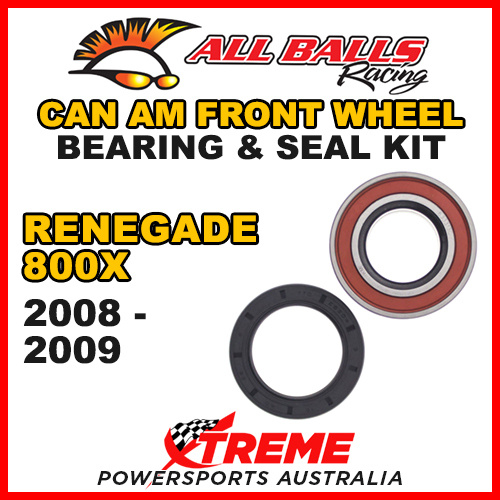 ALL BALLS 25-1516 ATV FRONT WHEEL BEARING KIT CAN AM RENEGADE 800X 2008-2009