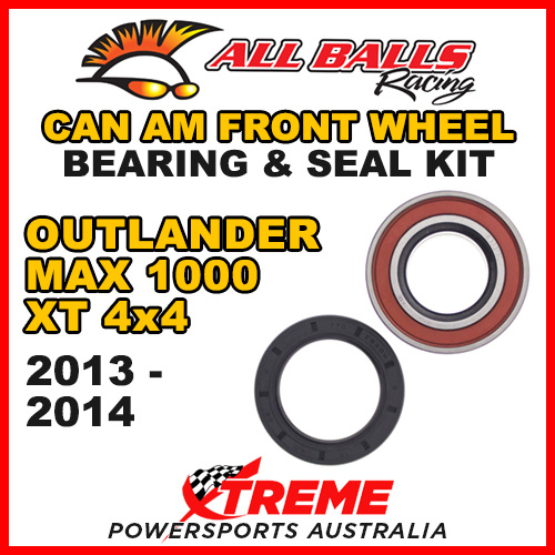 25-1516 ATV FRONT WHEEL BEARING KIT CAN AM OUTLANDER MAX 1000 XT 4X4 2013-2014