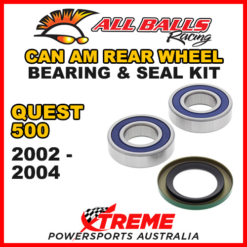 25-1518 ATV REAR WHEEL BEARING KIT CAN AM QUEST 500 2002-2004