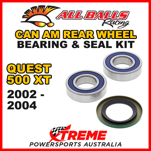 25-1518 ATV REAR WHEEL BEARING KIT CAN AM QUEST 500 XT 2002-2004