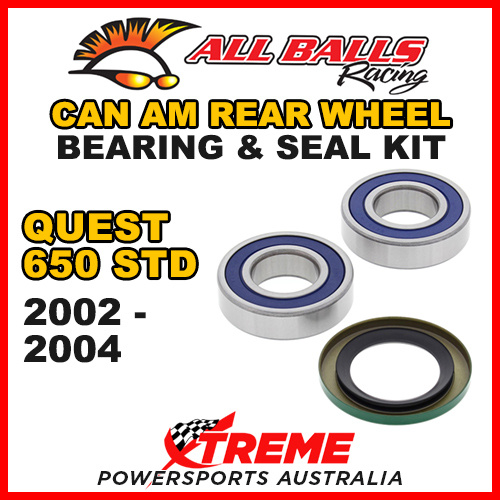 25-1518 ATV REAR WHEEL BEARING KIT CAN AM QUEST 650 STD 2002-2004