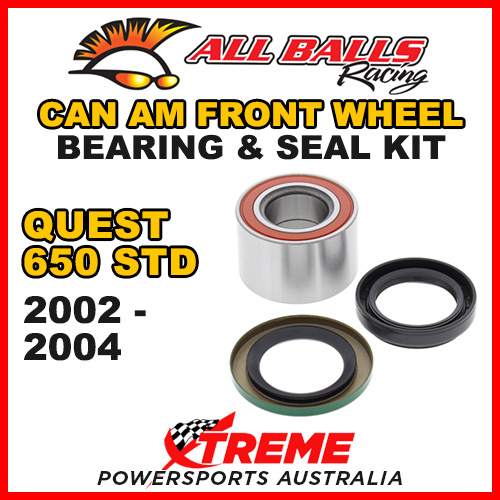 ALL BALLS 25-1519 ATV FRONT WHEEL BEARING KIT CAN AM QUEST 650 STD 2002-2004