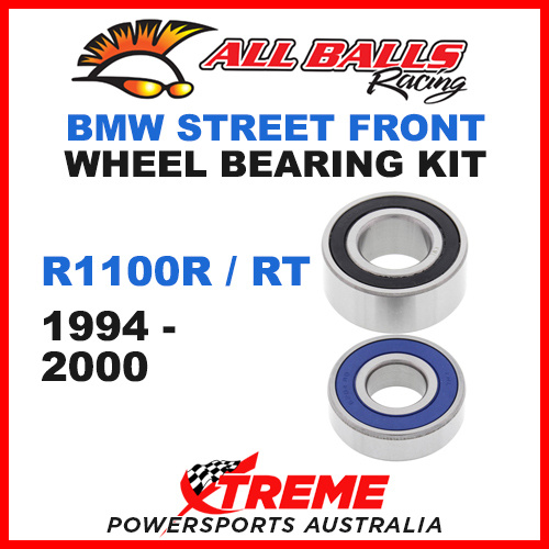 All Balls 25-1528 BMW R1100R/RT 1994-2000 Front Wheel Bearing Kit