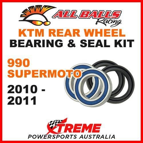 MX Rear Wheel Bearing Kit KTM 990 SuperMoto 990cc 2010-2011 Road Bike, All Balls 25-1533