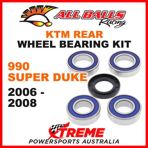 All Balls 25-1533 KTM 990 Super Duke 2006-2008 Rear Wheel Bearing Kit