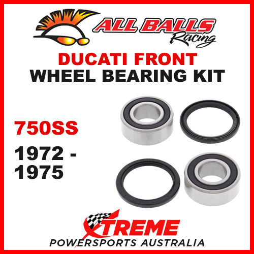 All Balls 25-1550 Ducati 750 SS 1972-1975 Front Wheel Bearing Kit