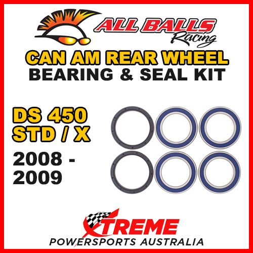 All Balls 25-1565 CAN AM DS450 STD/X 2008-2009 Rear Wheel Bearing Kit