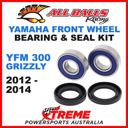 ALL BALLS 25-1566 FRONT WHEEL BEARING KIT YAMAHA YFM300 GRIZZLY 2012-2014