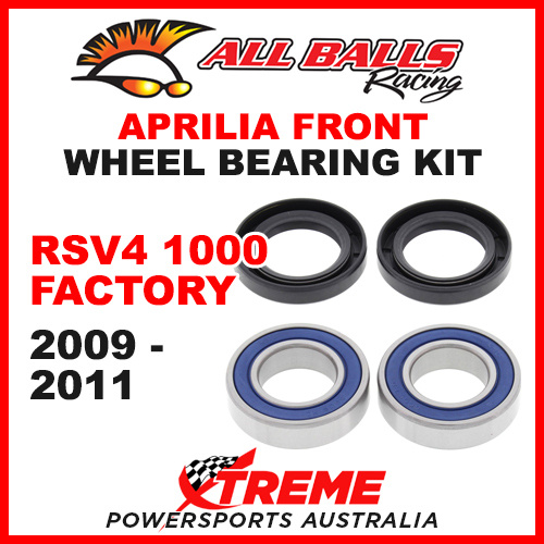 All Balls 25-1568 Aprilia RSV4 1000 Factory 2009-2011 Rear Wheel Bearing Kit