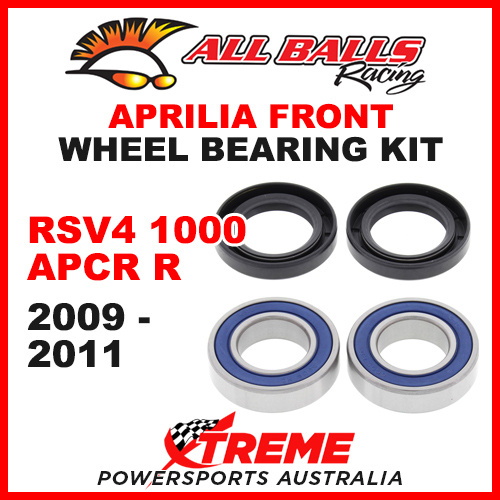 All Balls 25-1569 Aprilia RSV4 1000 APRC R 2009-2011 Front Wheel Bearing Kit