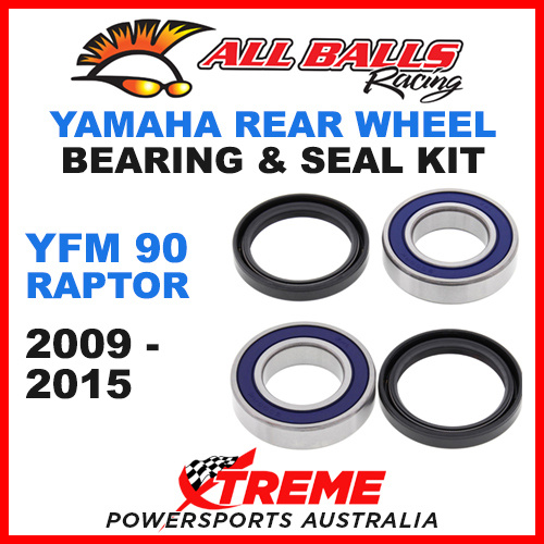 ALL BALLS 25-1579 REAR WHEEL BEARING KIT YAMAHA YFM90 RAPTOR 2009-2015 ATV