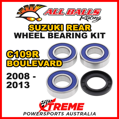 All Balls 25-1582 For Suzuki C109R Boulevard 2008-2013 Rear Wheel Bearing Kit