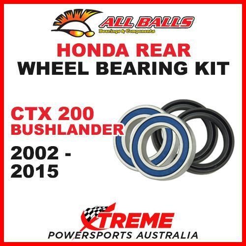 Honda CTX200 2002-2015 Rear Wheel Bearing Kit MX CTX 200 Bushlander, All Balls 25-1583