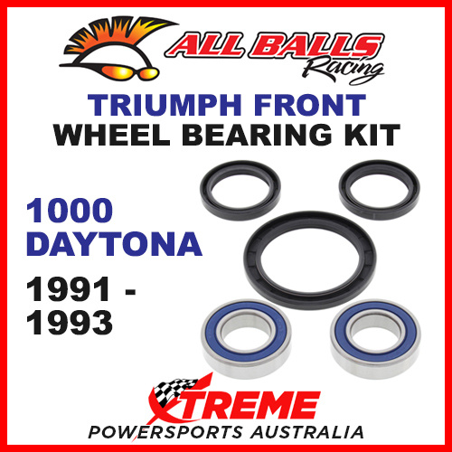 All Balls 25-1584 Triumph 1000 Daytona 1991-1993 Front Wheel Bearing Kit