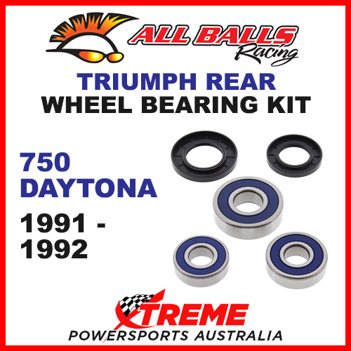 All Balls 25-1586 Triumph 750 Daytona 1991-1992 Rear Wheel Bearing Kit