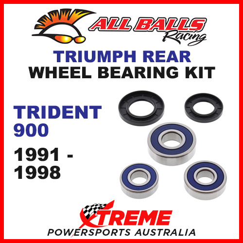 All Balls 25-1586 Triumph Trident 900 1991-1998 Rear Wheel Bearing Kit