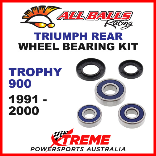 All Balls 25-1586 Triumph Trophy 900 1991-2000 Rear Wheel Bearing Kit