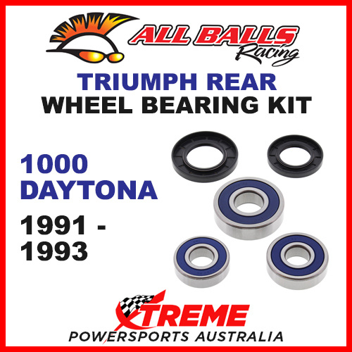 All Balls 25-1586 Triumph 1000 Daytona 1991-1993 Rear Wheel Bearing Kit