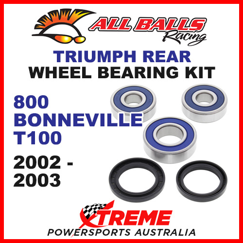 All Balls 25-1587 Triumph 800 Bonneville T100 2002-2003 Rear Wheel Bearing Kit