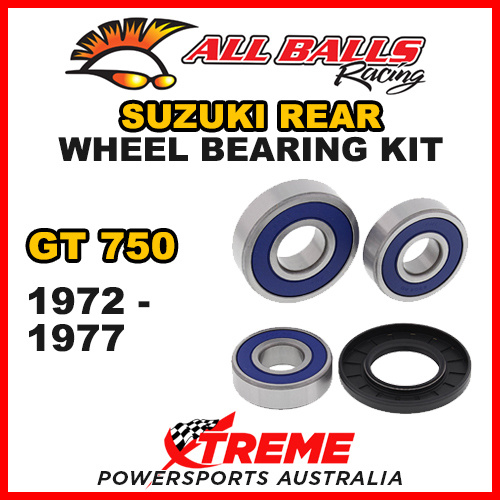 All Balls 25-1610 For Suzuki GT750 GT 750 1972-1977 Rear Wheel Bearing Kit